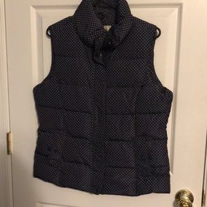 Navy polka dot Vest